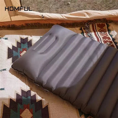 Homful Four seasons Inflatable mattress Cushion Fast Filling Air Camping beach Mat