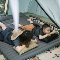 Homful Four seasons Inflatable mattress Cushion Fast Filling Air Camping beach Mat
