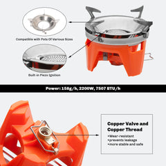 Fire Maple X2 Outdoor Gas Stove Burner Tourist Portable Cooking System With Heat