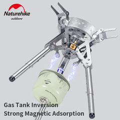 Naturehike Gas Stove Strong Fire Burner Outdoor Camping Cooker Electric-ignite High