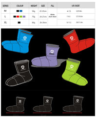 AEGISMAX Sleeping Bag Accessories Duck Down Slippers Camping Out Soft Sock Unisex