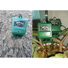 3 in 1 Soil PH Meter Flower Pot Hygrometer Soil Tester Plants Growth Moisture Light