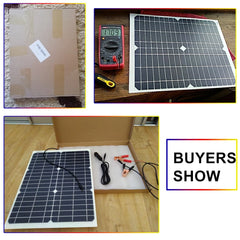 Flexible Solar Panel 12v 20W Solar Cell Phone Battery Charger Kit Complete Photovoltaic