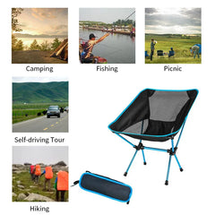 Detachable Portable Folding Moon Chair Outdoor Camping Chairs Beach Fishing Chair