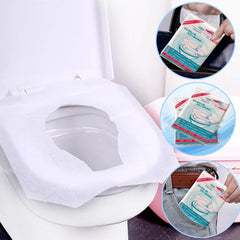 Hygienic Disposable Paper Toilet Seat Cover For Traveling Public Washroom Camping