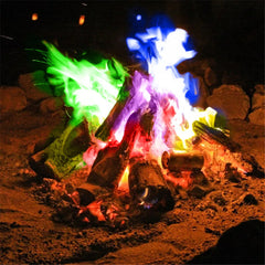 Bonfire Flame Powder Mysterious Magic Fire Fireplace Color Sachet Pyrotechnics Magic