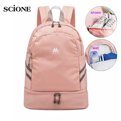 Women Gym Backpack Traveling Bag Fitness Bags for Shoes Training Dry And Wet Sack