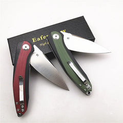 Eafengrow EF954 Ball Bearing Flipper D2 Blade G10 Handle Outdoor/Camping/Hunting