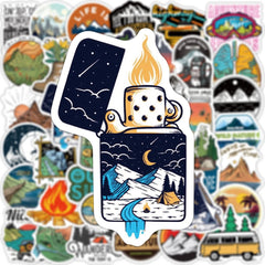 10/50/100PCS Outdoor Explore Mountain Climbing Stickers Laptop Guitar Luggage