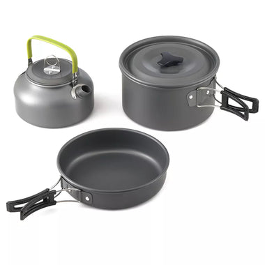 Camping 308 Pot Gas Stove Camping Cookware Outdoor Tableware Picnic Set Piezo