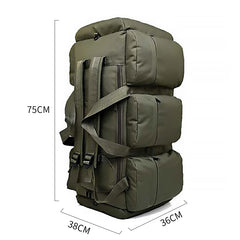 90L Large Capacity Men's Travel Bags Canvas Military Tactical Backpack Waterproof