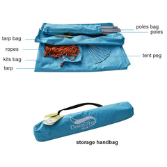 Desert&Fox Waterproof Outdoor Awning Hammock Tarp Rain Fly Lightweight Camping