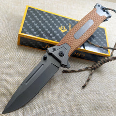 8.2'' Tactical Damascus steel Folding knife Pocket knife Camping survival Tactical knives
