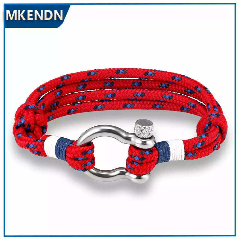 New Arrival Fashion Jewelry navy style Sport Camping Parachute cord Survival Bracelet