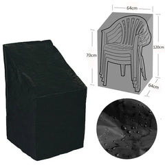 Stacked Chair Dust Cover Storage Bag Outdoor Garden Patio Furniture Protector High