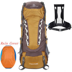 80L Nylon Waterproof Hiking Bag Outdoor Riding Climbing Camping Travel Backpack Big