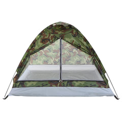 1/2 Person Camping Tent Beach Tent Single Layer Tent Portable Camouflage Polyester