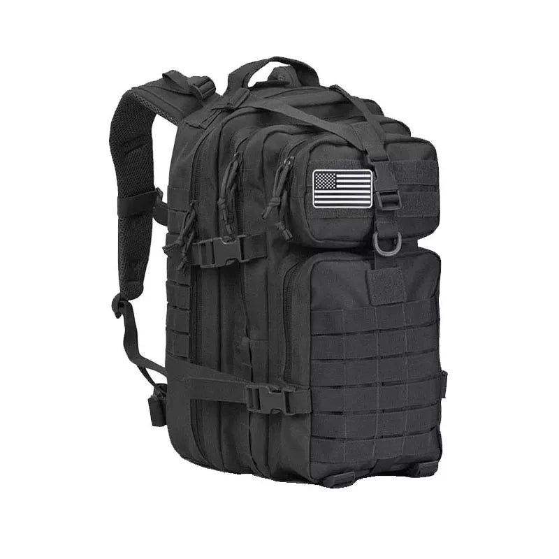 REEBOW TACTICAL Military Assault Backpack with Flag Patches Army Molle Waterproof