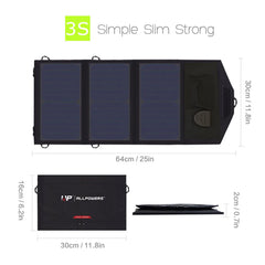 ALLPOWERS 18V 21W Solar Charger Solar Panel Waterproof Foldable Solar Power Bank