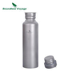 Boundless Voyage Titanium Water Bottle with Titanium Lid Outdoor Camping Cycling