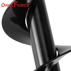DRILLFORCE Earth Auger Spiral Drill Bit Planter Drill Auger Yard Gardening Bedding