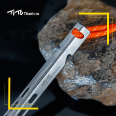 TiTo Titanium tent nails V shaped design Outdoor camping Windproof  equipment Tent tool