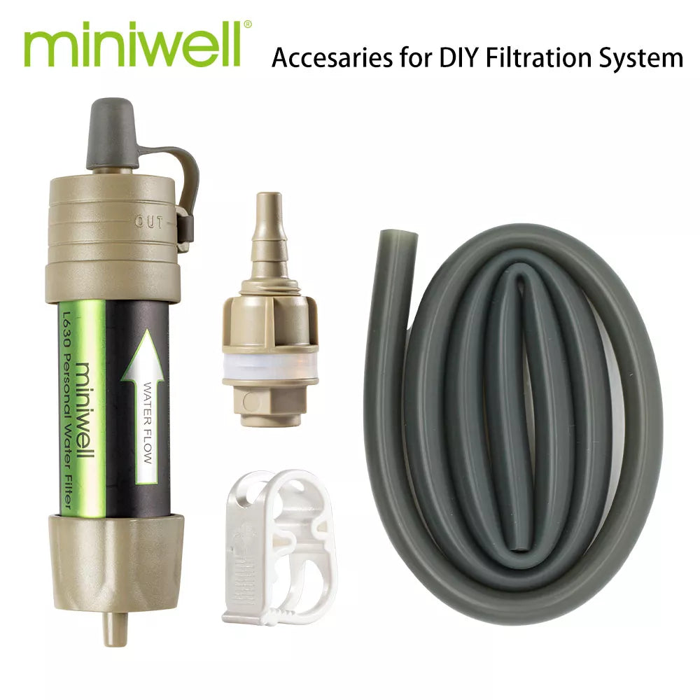 Miniwell L630 Personal Camping Purification Water Filter Straw for Survival or Emergency