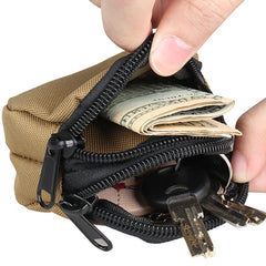 Outdoor EDC Molle Pouch Wallet Waterproof Portable Travel Zipper Waist Bag for Camping