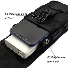 1000D Tactical Phone Pouch Military Fanny Pack Double Layer EDC Pack Outdoor Wallet