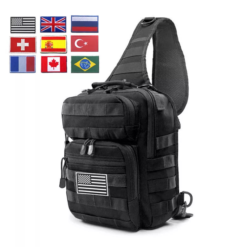 900D Large Military Sling Backpack EDC Tactical Shoulder Bag Army Molle Chest Pack
