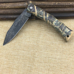 Cool Skull Pattern Ghost ABS Handle Folding knife Camping Survival Knife Pocket Fruit