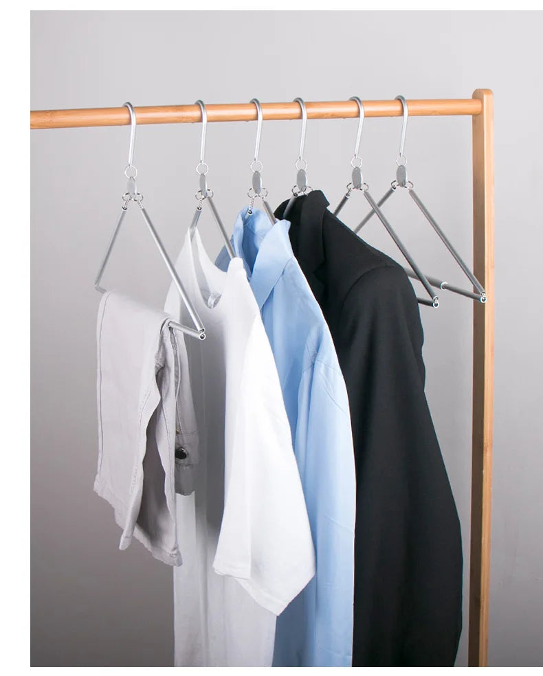 Jolmo Lander Portable Travel Hanger Aluminium Folding Coat Hangers Camping Clothes