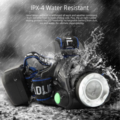 Powerful Bright LED Headlamp Waterproof Zoomable Camping Headlight Outdoor Work