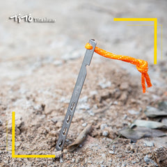 TiTo Titanium tent nails V shaped design Outdoor camping Windproof  equipment Tent tool