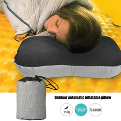 Iatable Pillow Outdoor Square PVC TPU Neck Pillow Air Cushion Camping Trip Nap Device