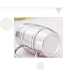 Barrel Shape Stainless Steel Beer Mug Double Walled Camping Drinkware Vodka Mug Tea