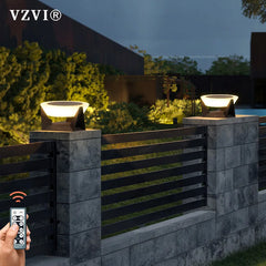 VZVI Solar Lights Outdoor Garden Light Column Lamps Post Light Waterproof Fence Gate