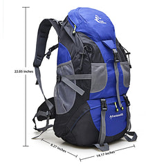 50L Hiking Backpack Climbing Bag Outdoor Rucksack Camping Trekking  Waterproof