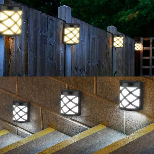 6 LED Solar Light Outdoors Motion Wall Lamp Waterproof Solar Powered Garden Fence