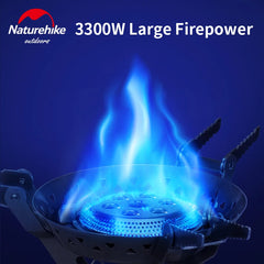 Naturehike Gas Stove Strong Fire Burner Outdoor Camping Cooker Electric-ignite High