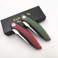 Eafengrow EF954 Ball Bearing Flipper D2 Blade G10 Handle Outdoor/Camping/Hunting