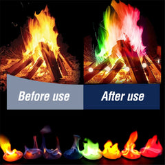 Bonfire Flame Powder Mysterious Magic Fire Fireplace Color Sachet Pyrotechnics Magic