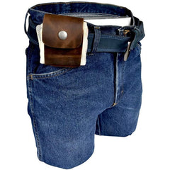 Black/ Brown/ Green/ Khaki Leather Waxed Canvas Pouch Garden Tools Bag Tote Garden