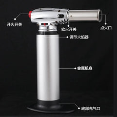 Kitchen Outdoor Baking BBQ Lighter Spray Gun Torch Pipe Gas Jet Windproof Camping