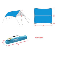 Desert&Fox Waterproof Outdoor Awning Hammock Tarp Rain Fly Lightweight Camping
