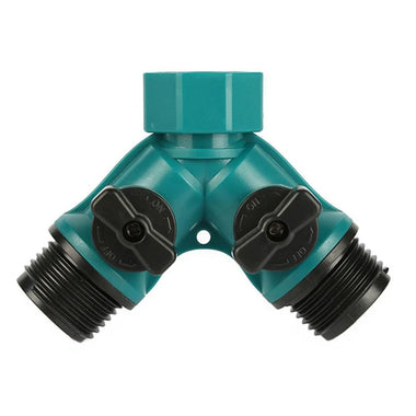 1pcs 2 Way Garden Hose Splitter Y-Type Watering Connector Distributor Outdoor