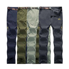 NUONEKO Stretch Hiking Pants Men Summer Breathable Quick Dry Outdoor Pants Mens