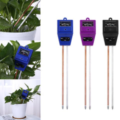 3 in 1 Soil PH Meter Flower Pot Hygrometer Soil Tester Plants Growth Moisture Light