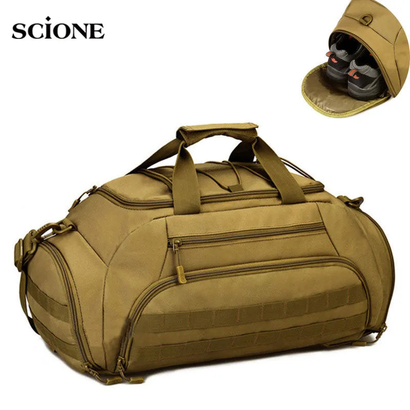 35L 45L Gym Bag Camping Backpack Tactical Military Molle Army Bags Sports