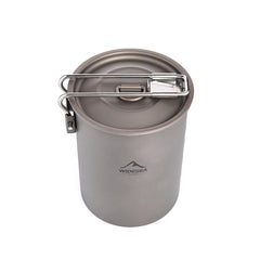 Widesea Camping Cookware Titanium Tableware Tourist Pot Outdoor Cooking Cup